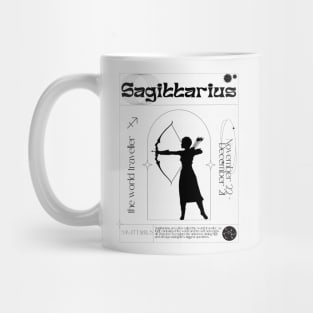 Sagittarius Zodiac Sign Personality Card Mug